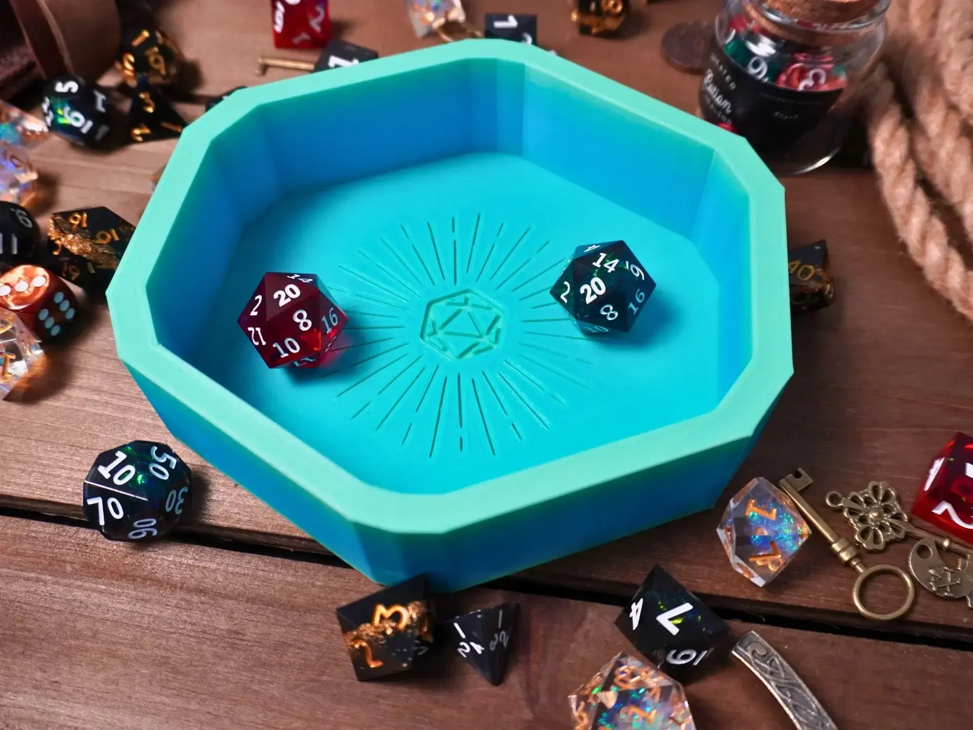 D20 Hexagon Dice Tray thumbnail 3