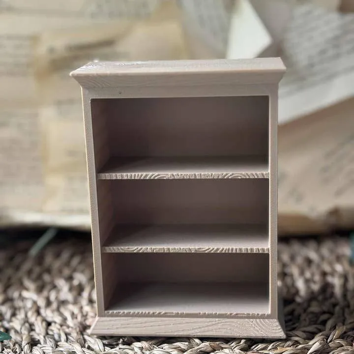 Mini Bookshelf | 3D Printed | Fits Mini Books & Bookish Deco thumbnail 2