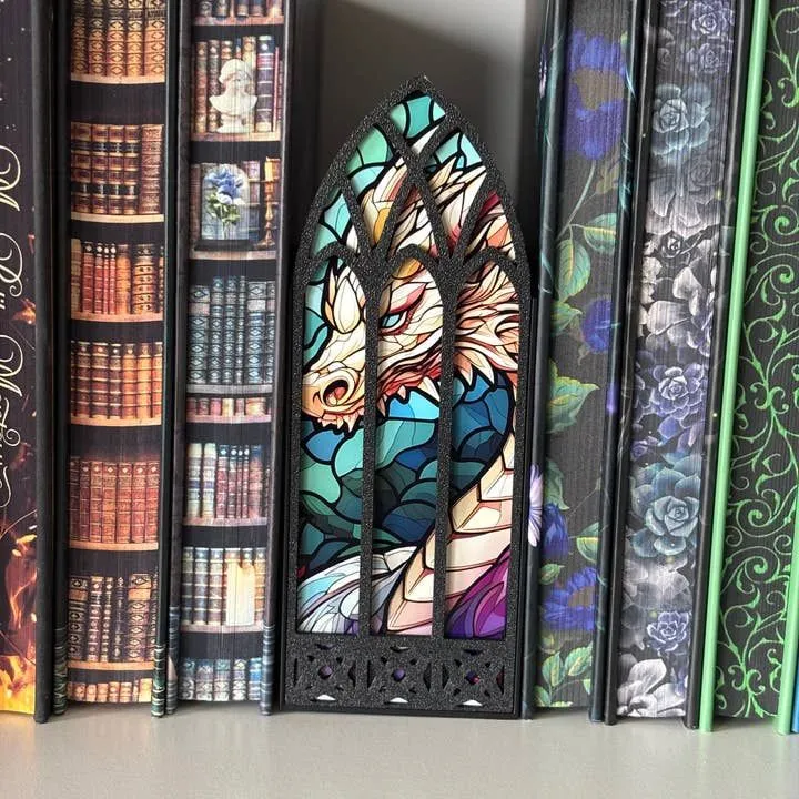 Stained Glass Window Book Nook — Choice of Five Designs