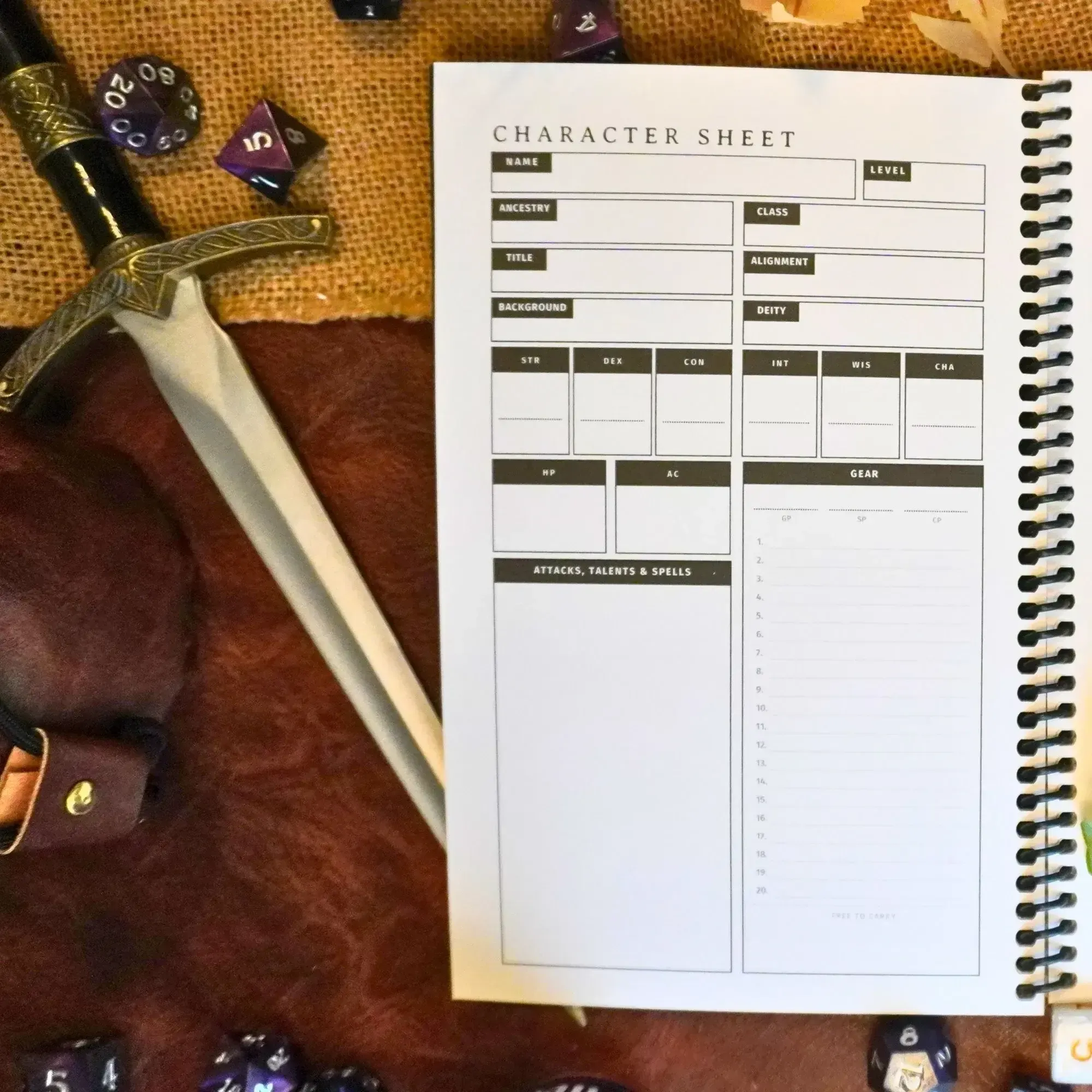 Dungeon Codex Shadowdark RPG Character Journal thumbnail 3