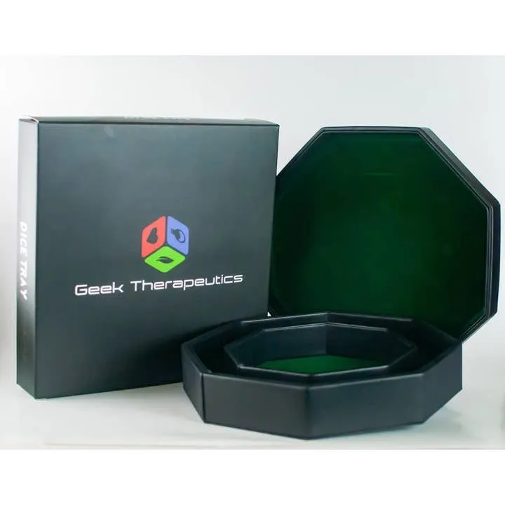 Leather Dice Vault With Lid, Storage for 5 Sets of Dice