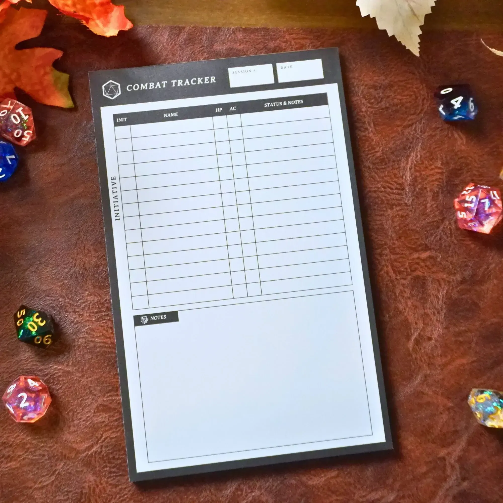 Combat Tracker Initiative Notepad, 5e Compatible thumbnail 3