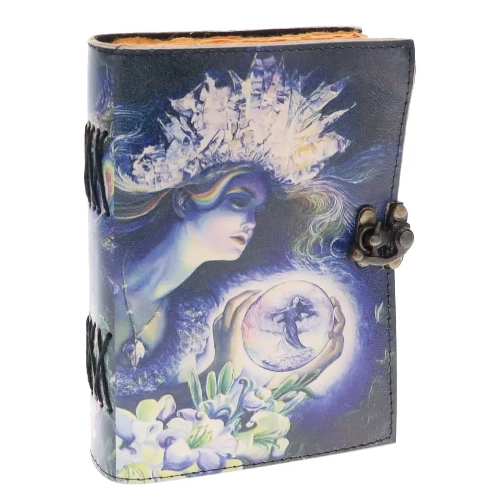 Crystal Ball Fairy Print Leather Journal 12 × 17 cm thumbnail 2