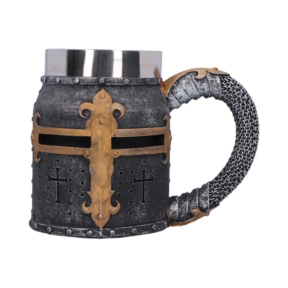 Crusader Medieval Knight Tankard Helmet Mug 17 cm
