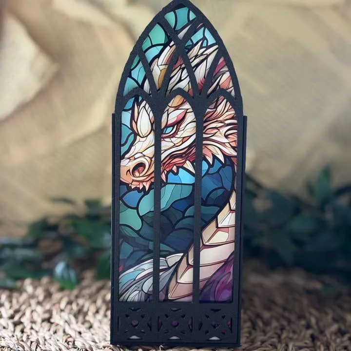 Stained Glass Window Book Nook — Choice of Five Designs thumbnail 3