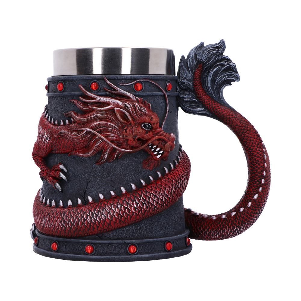 Dragon Coil Tankard Red 16 cm